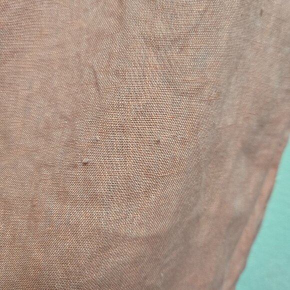 Harvé Benard Womens Sleeveless Pink Linen Button-Down Blouse Size M - Picture 8 of 10